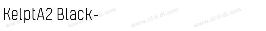 KelptA2 Black字体转换